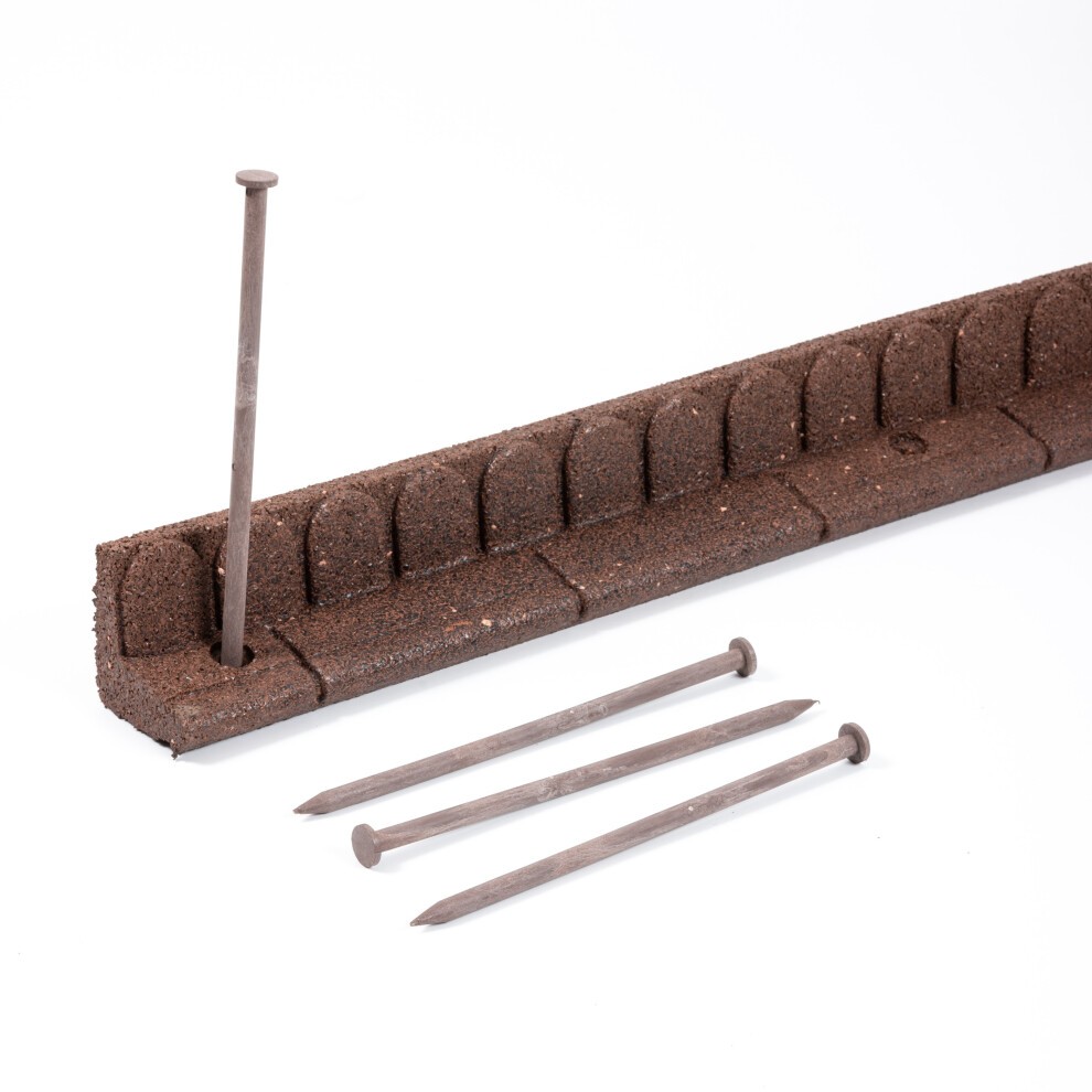Nicoman Brown Mowing Edge Garden Border 1.2m 2 Pack - image 5