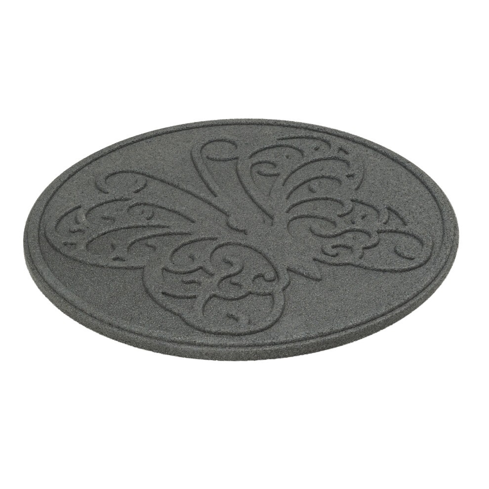 Nicoman Grey Butterfly Reversible Garden Stepping Stone 46cm 4 Pack - image 2