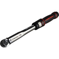 Norbar 15014 Pro 100 torque wrench, silver with black and red handle, adjustable 3/8" drive, 20-100Nm range.