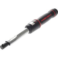 Norbar Pro 50 torque handle, black grip with red accents, silver shaft, 16mm spigot, dual scale 10-50Nm.