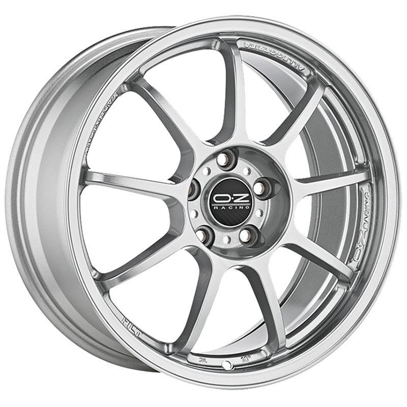 OZ Racing I-TECH Alleggerita HLT alloy wheel in star silver, featuring a sleek design with 10 spokes, 18x7.5 inch size, ET50 offset, and 5x112 PCD, sold as a set of 4.