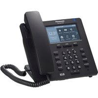 Black Panasonic KX-HDV330 IP phone with 12 lines, TFT display, and keypad.