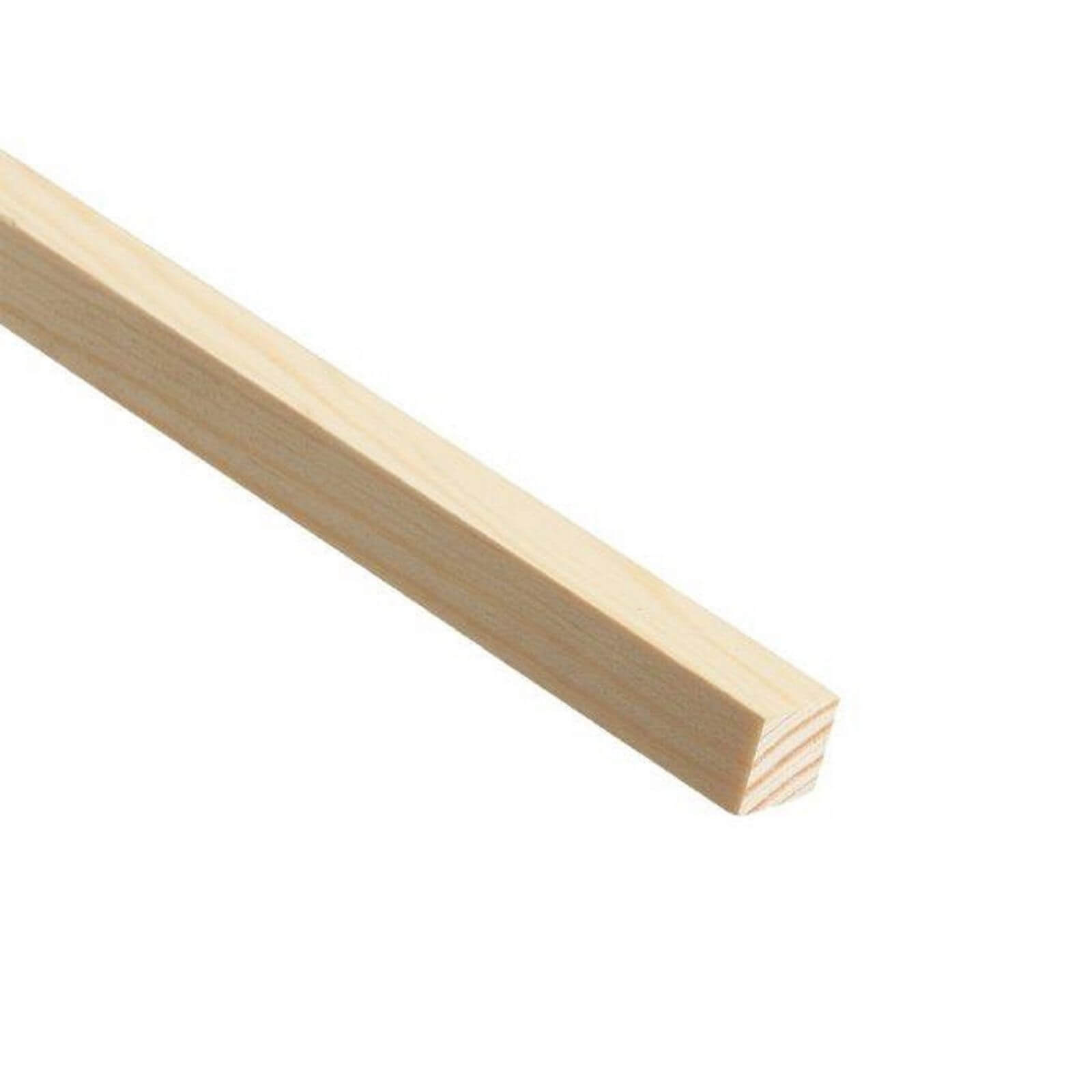 Light-colored stripwood measuring 12 x 34 x 2400mm, featuring a smooth finish and clean edges, ideal for various woodworking projects.