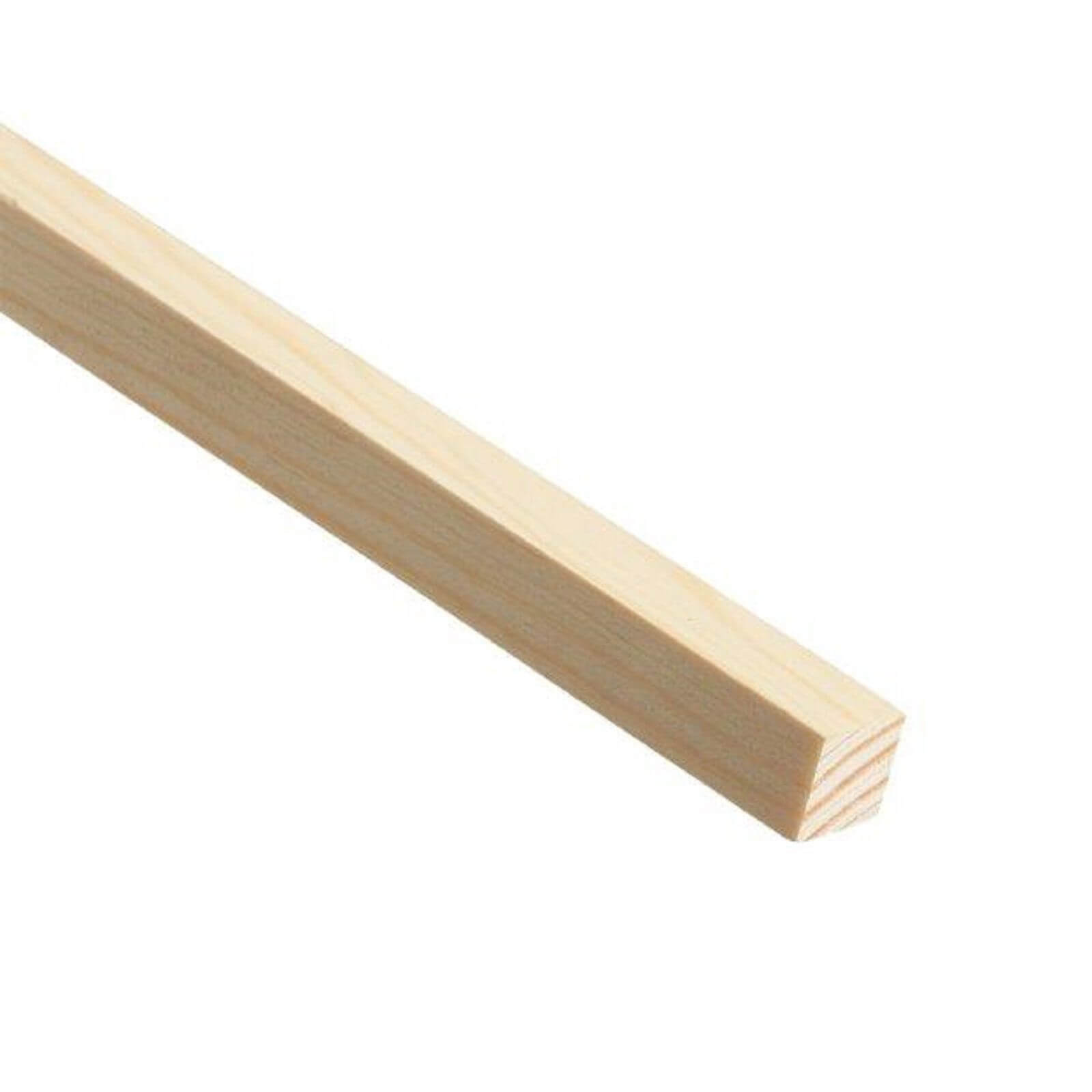 Light-colored stripwood measuring 12 x 46 x 2400mm, featuring a smooth finish and square edges, ideal for various woodworking projects by Richard Burbidge.
