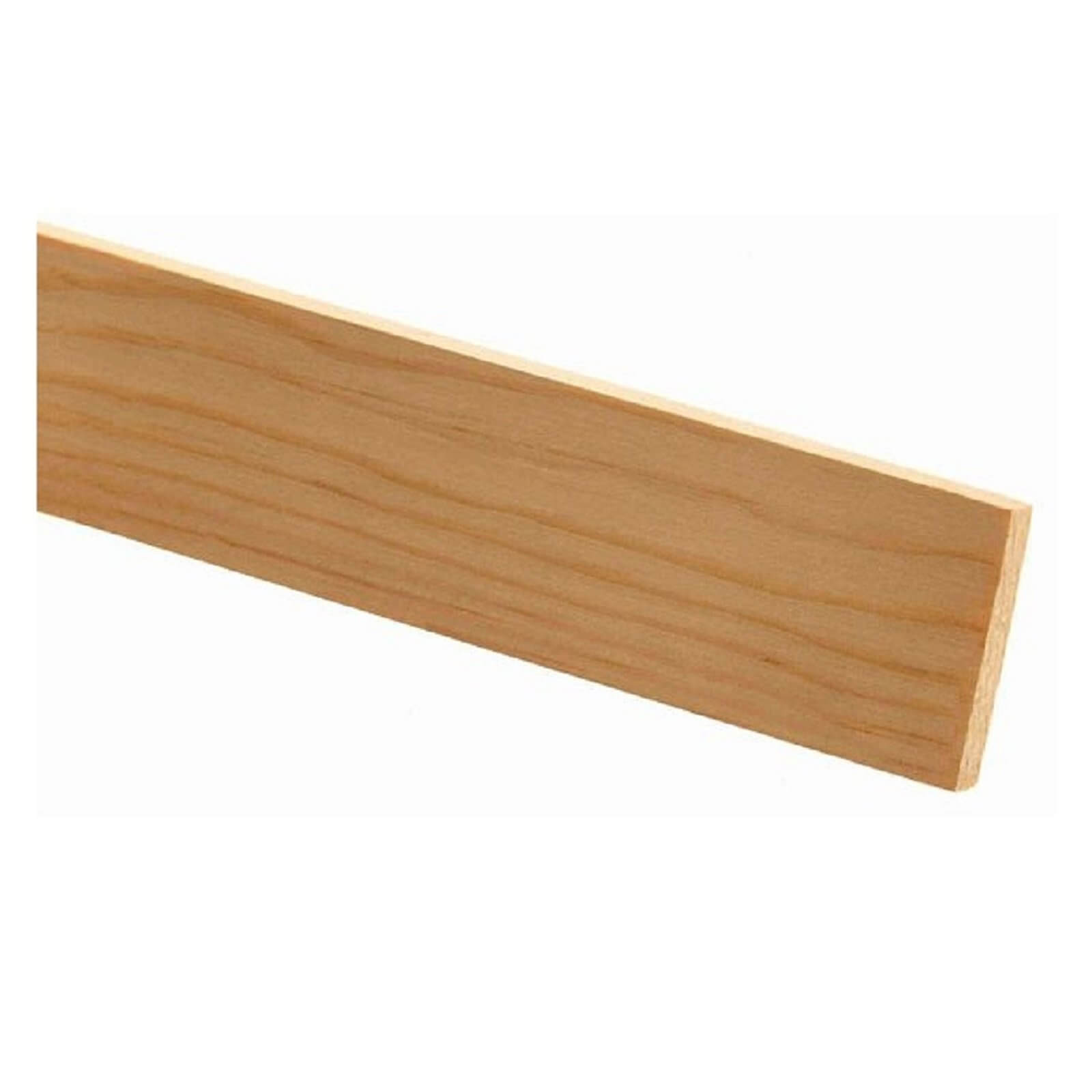 Light-colored pine stripwood measuring 2400mm in length, 12mm in width, and 4mm in thickness, featuring a smooth finish and natural wood grain.