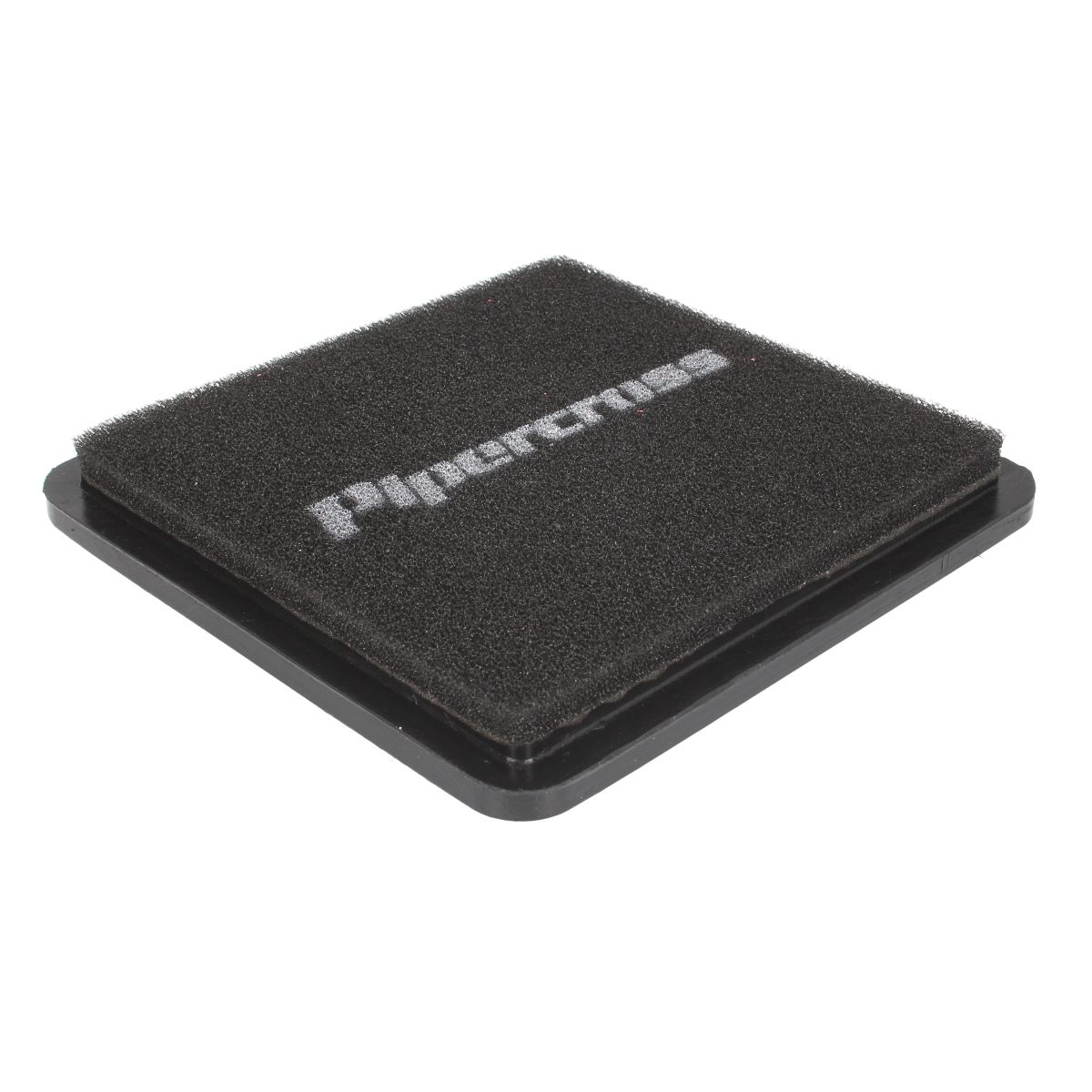 Black rectangular air filter element measuring 200x190mm, featuring a textured surface and the "Pipercross" logo in white on top, with a sturdy black base.