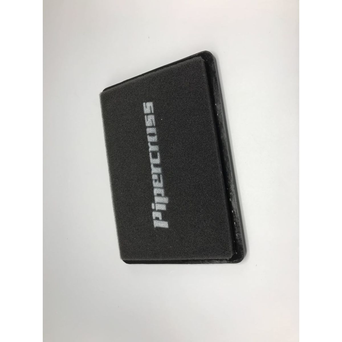 Black rectangular performance air filter panel, measuring 240x166mm, featuring a textured surface and the "Pipercross" logo prominently displayed in white.