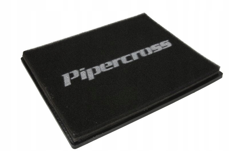 Black rectangular air filter panel measuring 282x231mm, featuring a textured foam material with "Pipercross" logo prominently displayed in white.