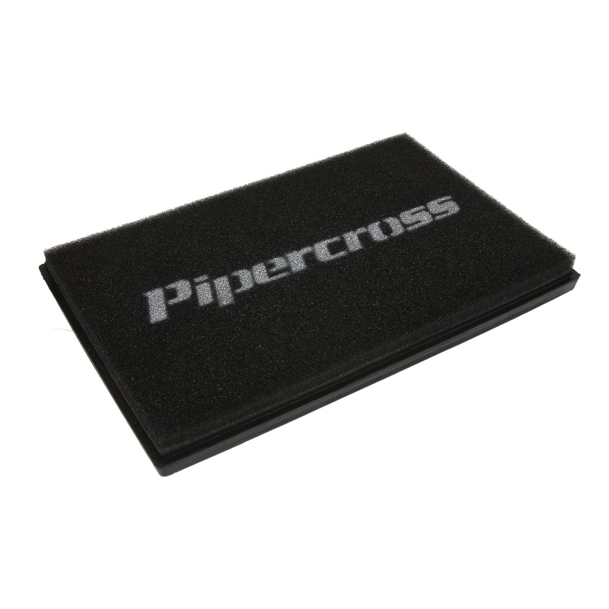 Black rectangular foam air filter panel measuring 288x188mm, featuring the white "Pipercross" logo prominently displayed on the top surface.