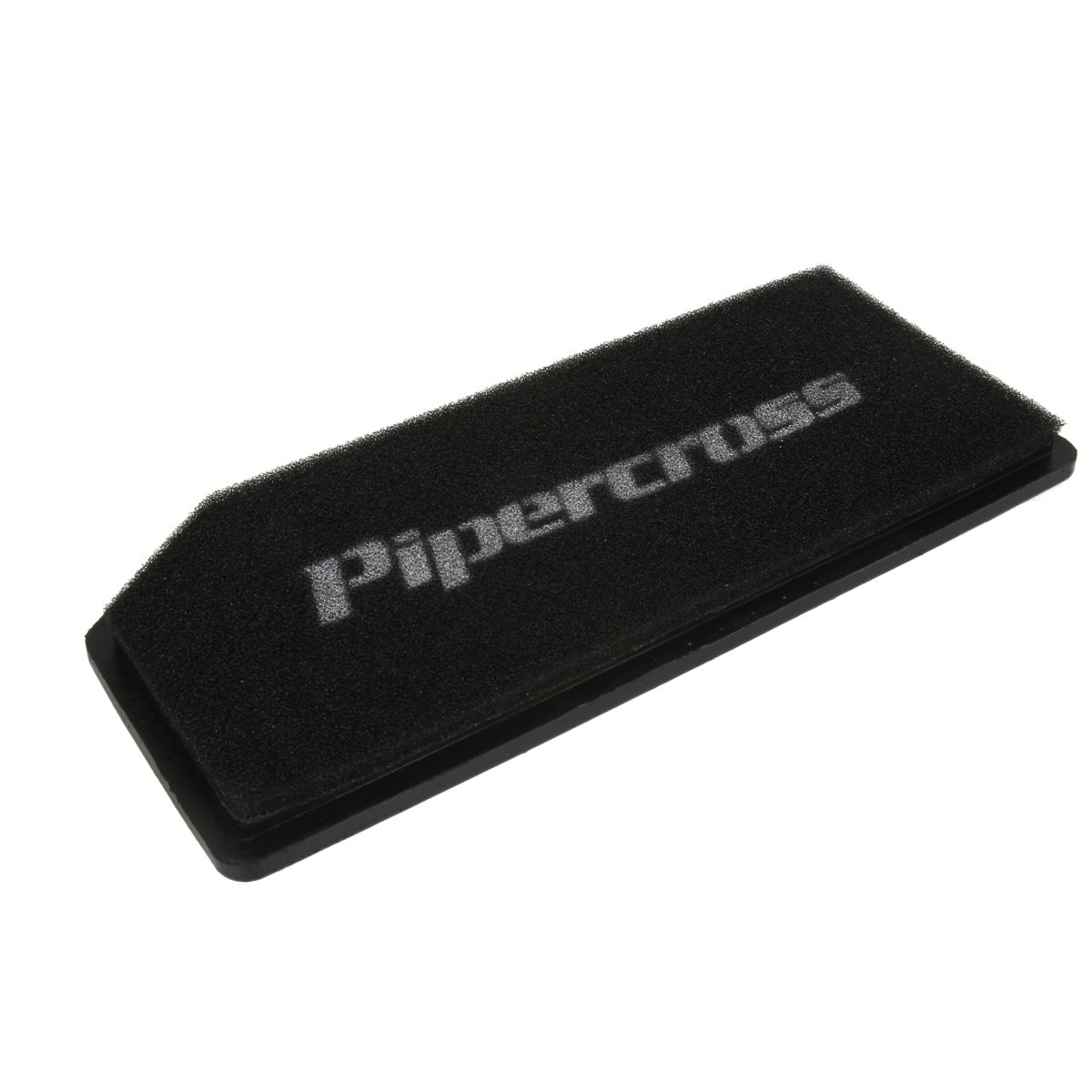 Black rectangular air filter panel measuring 346x149mm, featuring a textured foam material with "Pipercross" logo in white on the surface.