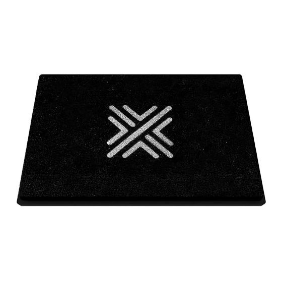 Black rectangular performance air filter panel measuring 212x202mm, featuring a textured surface and a silver Pipercross logo in the center.