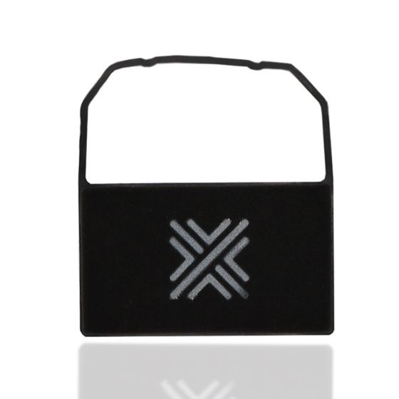 Black performance air filter panel with a unique design, measuring 296x279mm, featuring a silver Pipercross logo prominently displayed on the front.