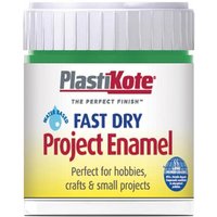 PlastiKote Fast Dry Enamel Paint, Night Blue, 59ml bottle with white cap and green label detailing.