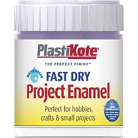Lavender PlastiKote fast dry enamel paint bottle, 59ml, with white cap and blue label for crafts and small projects.