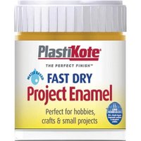 PlastiKote Fast Dry Enamel Paint B33, brass color, 59ml bottle with white screw cap and yellow label.