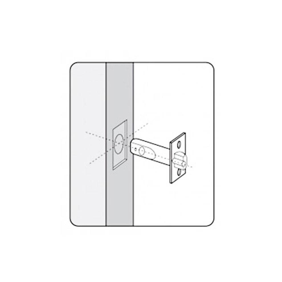 Polished Chrome Tubular Latch 64mm - image 3