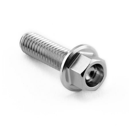 Stainless steel rear ABS sensor mount bolt in silver, featuring a hexagonal head and threaded shaft, designed for durability and corrosion resistance.