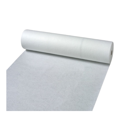 Proguard Premium Protection Fleece roll, measuring 1m x 50m, features a soft, white, non-woven fabric ideal for surface protection.