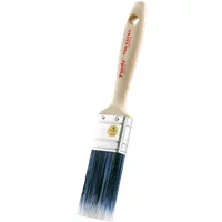 Purdy Pro-Extra Monarch Brush 2" with beige handle, silver ferrule, and blue bristles.