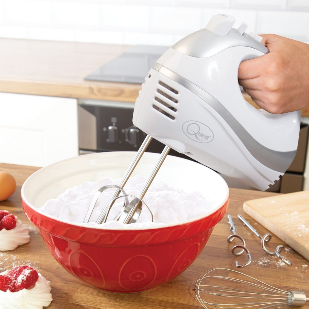 Quest Professional Hand Mixer - White/Silver - image 3