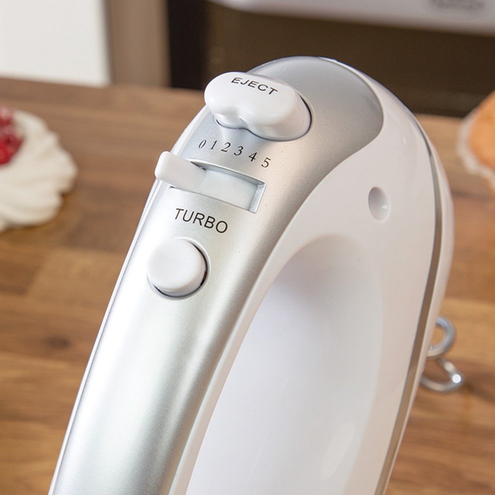 Quest Professional Hand Mixer - White/Silver - image 4