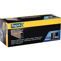 Rapid 606 Staples Narrow Crown in a black and yellow box, 4000 count, high performance branding on the side.