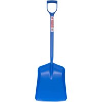 Blue Red Gorilla Tubtrug Shovel with wide rectangular blade and D-shaped handle.