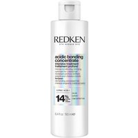 White bottle of Redken Acidic Bonding Concentrate Pre-Treatment with flip cap and bold black text.