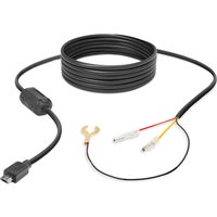 Black Road Angel HWK5V Halo Go Dashcam Hardwire Kit with coiled cable, USB connector, and fork terminal.