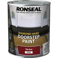 Ronseal Diamond Hard Doorstep Paint Red 750ml - image 2