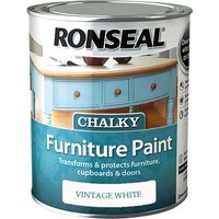 Ronseal Chalky Furniture Paint Vintage White 750ml - image 3