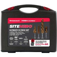 Black Rotabroach Site H3RO kit case with red accents, featuring images of drill bits and product details on the front.