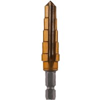 Rotabroach Site H3RO Step Reamer with gold stepped design and hex shank.