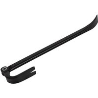 Black Roughneck adjustable Gorilla Bar with curved claw and flat chisel end, 450mm length.