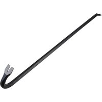 Black Roughneck 64-436 wrecking bar, 914mm long, with a curved claw and flat chisel end.