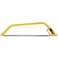 Yellow Roughneck bowsaw with a 760mm blade and ergonomic handle.
