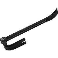 Black Roughneck Adjustable Gorilla Bar with pivoting claw and flat chisel end for prying and lifting tasks.