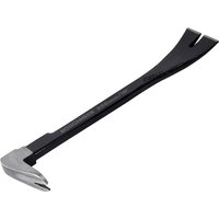 Black Roughneck Bonsai Moulding Bar with a flat claw end and a polished silver angled head.