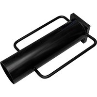 Black Roughneck Heavy Duty Post Rammer with cylindrical body and dual side handles.