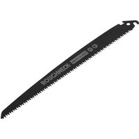 Black Roughneck replacement blade for Gorilla 66800 pruning saw, featuring sharp serrated edge and hook tip.