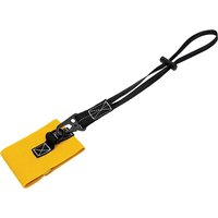Black Roughneck wrist tool lanyard with yellow attachment strap and adjustable loop.