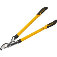Yellow Roughneck XT Pro Bypass Loppers with black grips and sharp silver blades.