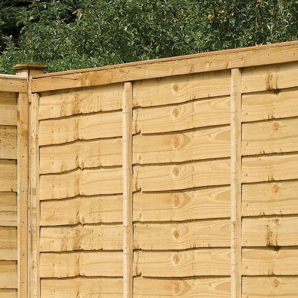 Rowlinson Pressure Treated Traditional Lap Panel 6 x 3ft - image 2