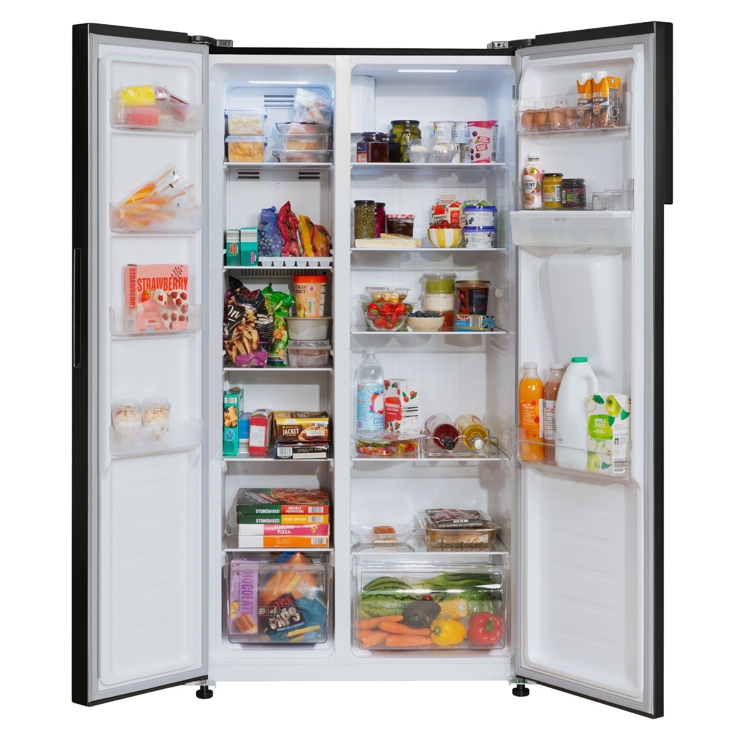 Russell Hobbs RH90AFF201B-WD Black 70/30 Split Frost Free 439L Fridge Freezer with Water Dispenser - image 5
