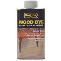 Rustins WDAP1000 Wood Dye Antique Pine 1L can with gray cap and wooden chair image on label.