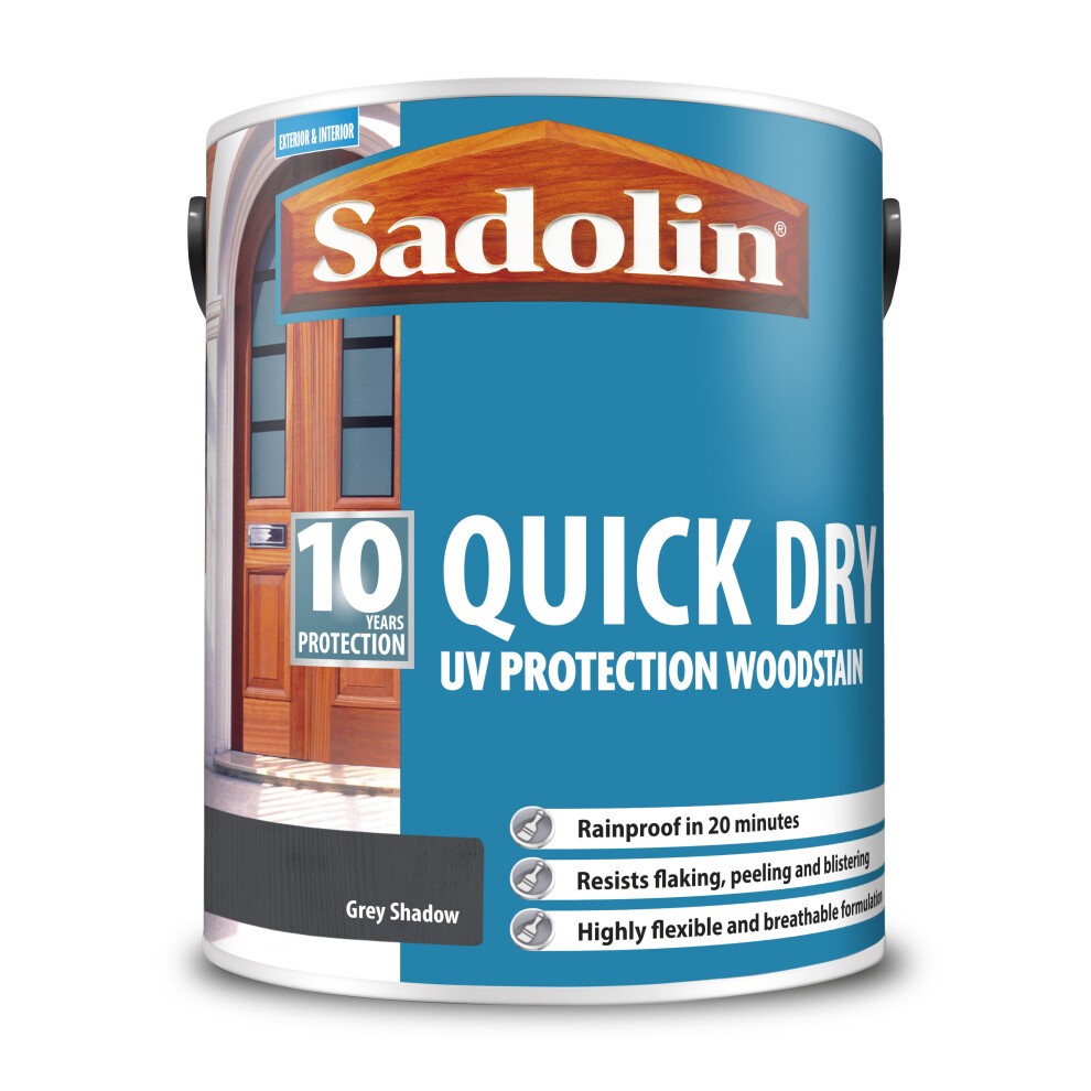 Sadolin Quick Dry 10 Year Grey Shadow Woodstain 5L - image 2