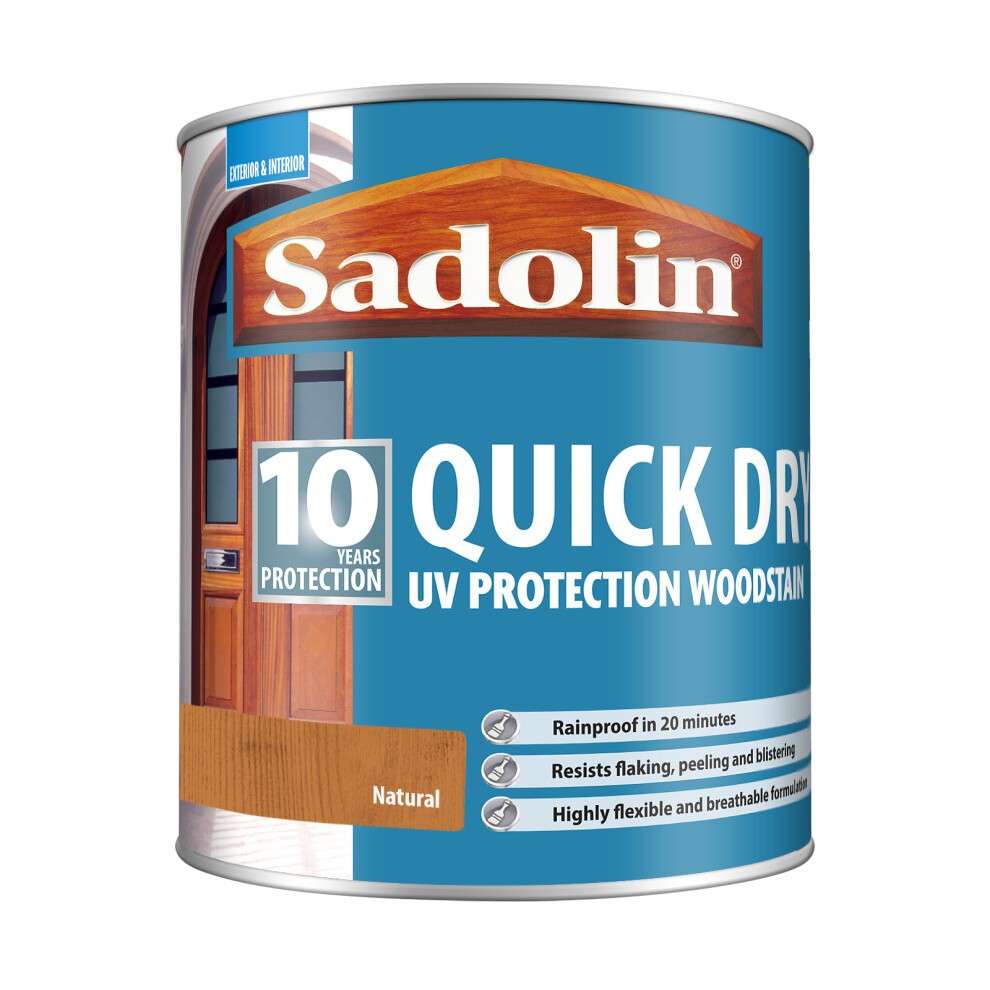 Sadolin Quick Dry 10 Year Natural Woodstain 1L - image 2