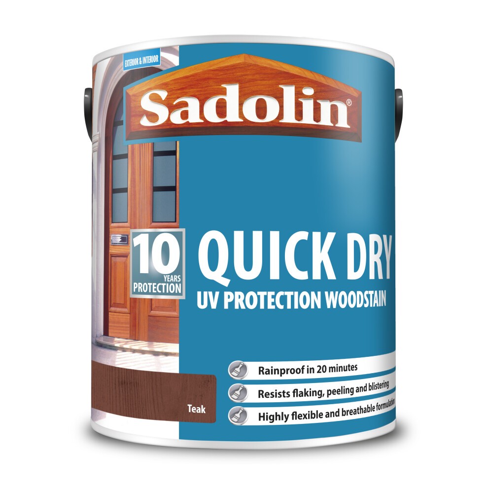 Sadolin Quick Dry 10 Year Teak Woodstain 5L - image 2