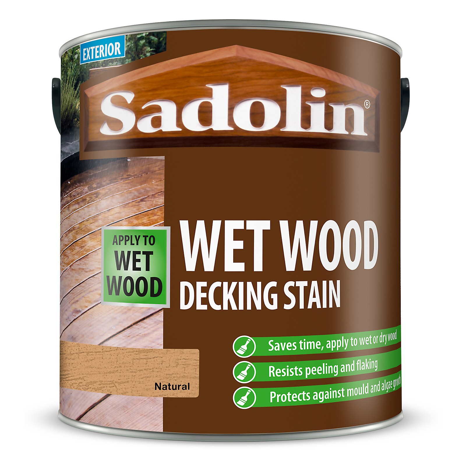 Sadolin Wet Decking Stain 2.5L Natural - image 4