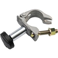 Scangrip Work Light Scaffolding Bracket, silver metal clamp with black knob and adjustable screw mechanism.